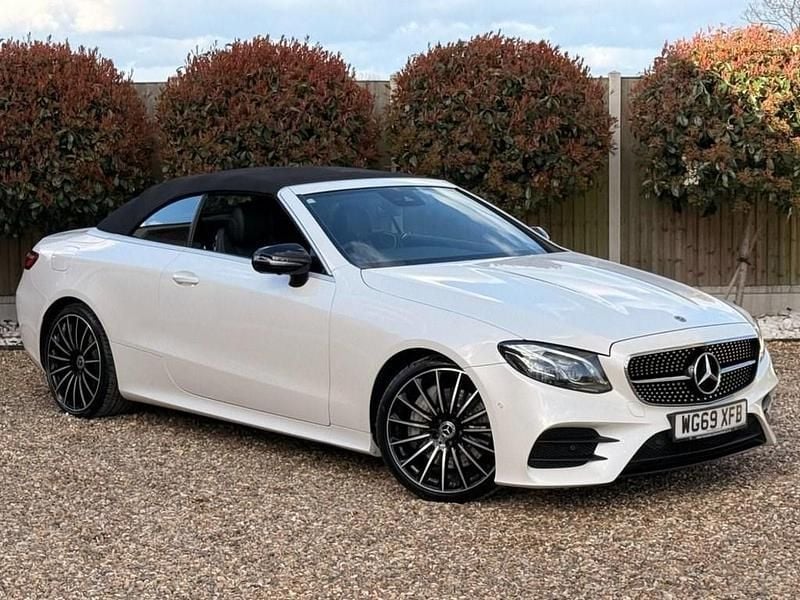 Used Mercedes E350 AMG line 313 HP (230 kW) 2019 White Cabriolet