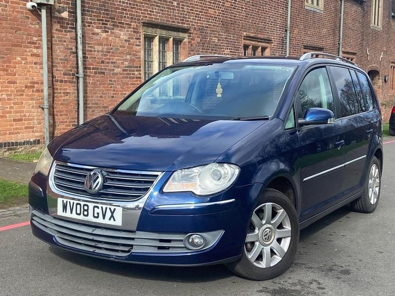 Used VW Touran Sportline 138 HP (101 kW) 2008 Blue MPV