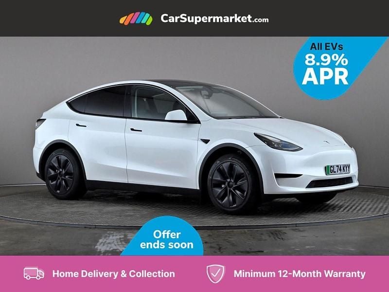 White Used 2024 Tesla Model Y Long Range RWD SUV | £37,197 - Image 1/3