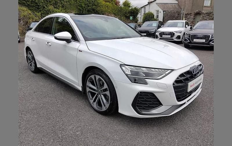 White Used 2025 Audi A3 S-Line Sedan | £28,495 (Fair price) - Image 1/4