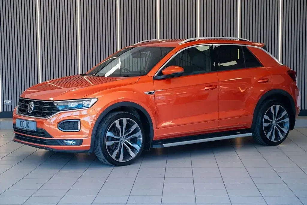 Used VW T-Roc R-line 150 HP (110 kW) 2019 Orange SUV