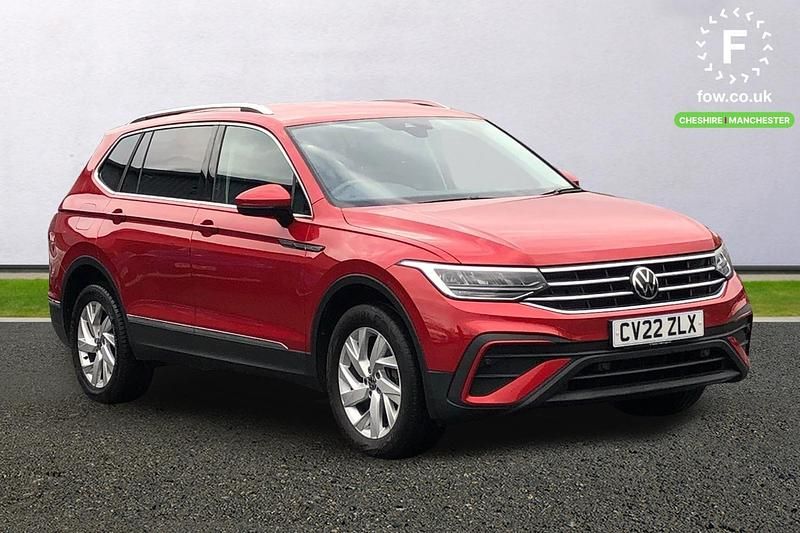 Red Used 2022 VW Tiguan Allspace Life SUV | £20,999 (Good price) - Image 1/4