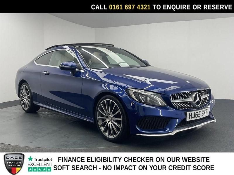 Used Mercedes C200 AMG Line Premium 184 HP (135 kW) 2016 Blue Coupe