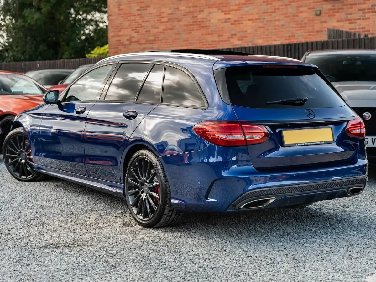 Used Mercedes C250 AMG Line Premium Plus 2018 Blue Estate