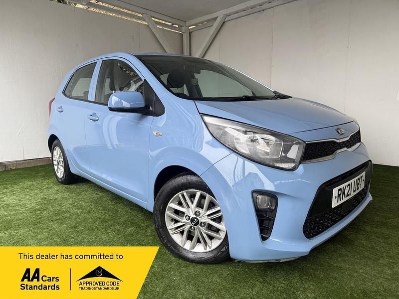 Used Kia Picanto 2021 Blue Hatchback