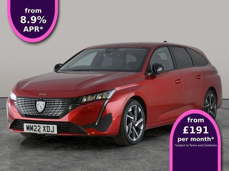 Red Used 2022 Peugeot 308 Active Premium Estate | £13,819 (Fair price) - Image 1/3