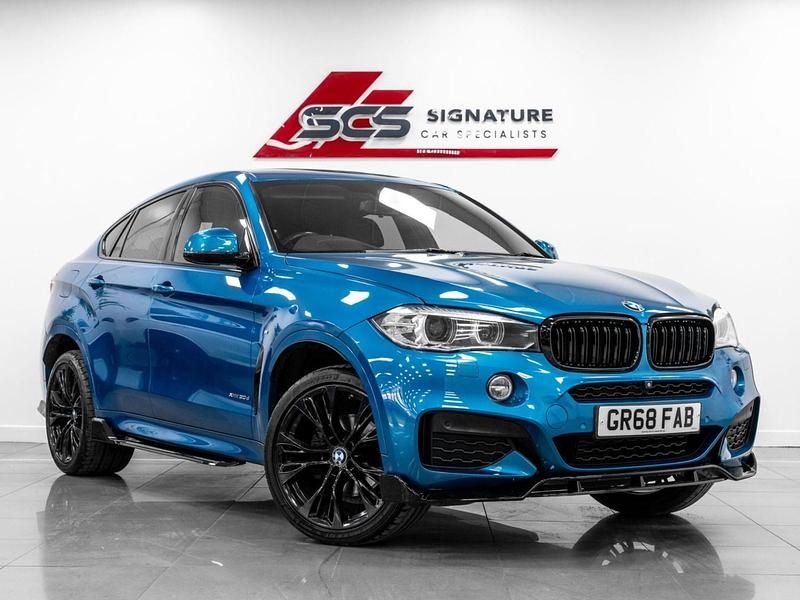 Used BMW X6 M Sport 258 HP (189 kW) 2018 Blue SUV