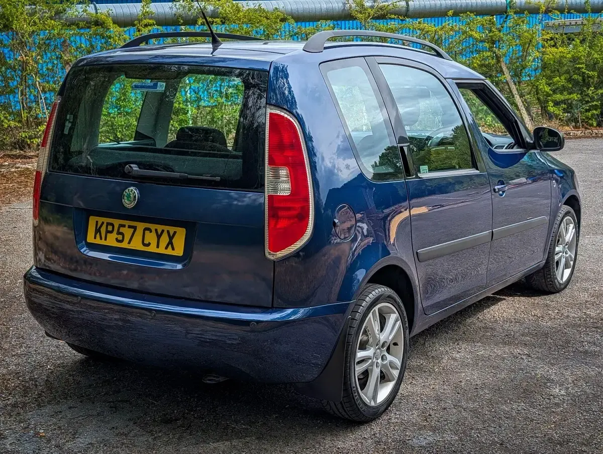 Used Skoda Roomster 105 HP (77 kW) 2007 Blue MPV