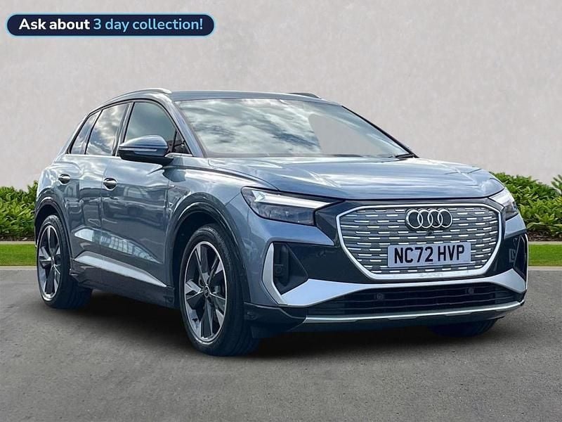 Blue Used 2022 Audi Q4 e-tron S-Line SUV | £27,929 (Super price) - Image 1/4
