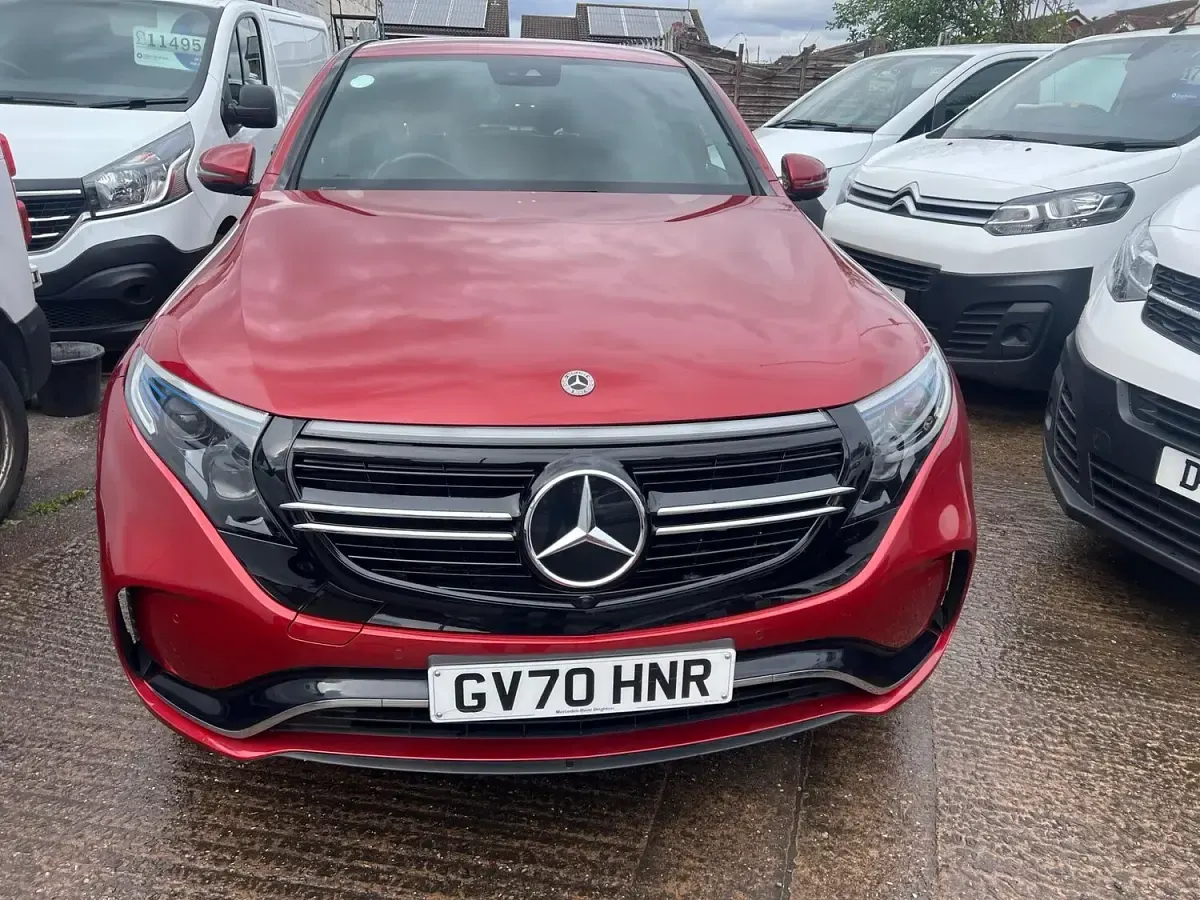 Used Mercedes EQC400 AMG line 300 kW (408 HP) 2020 Red SUV