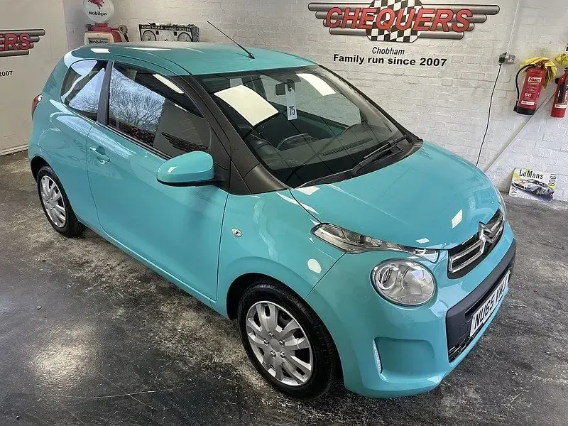 Używany Citroën C1 Feel 68 KM (50 kW) 2015 Niebieski Hatchback