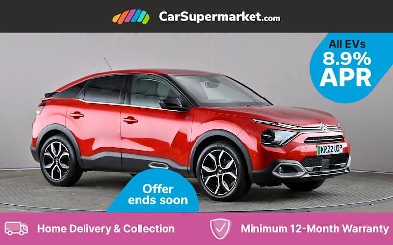 Red Used 2022 Citroën e-C4 Shine Hatchback | £11,497 (Fair price) - Image 1/4