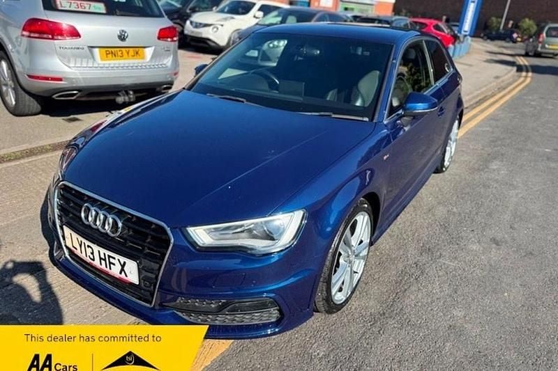 Used Audi A3 S-Line 2013 Blue Hatchback