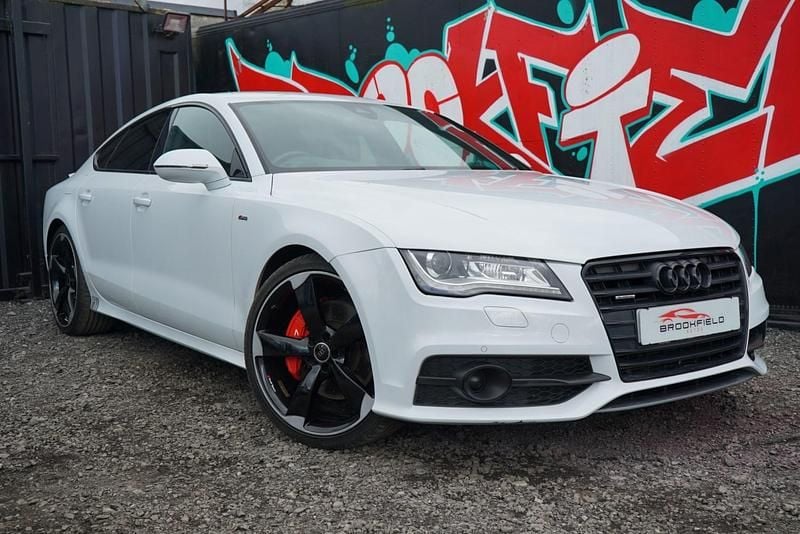 Used Audi A7 Sportback Black Edition 313 HP (230 kW) 2014 White Hatchback