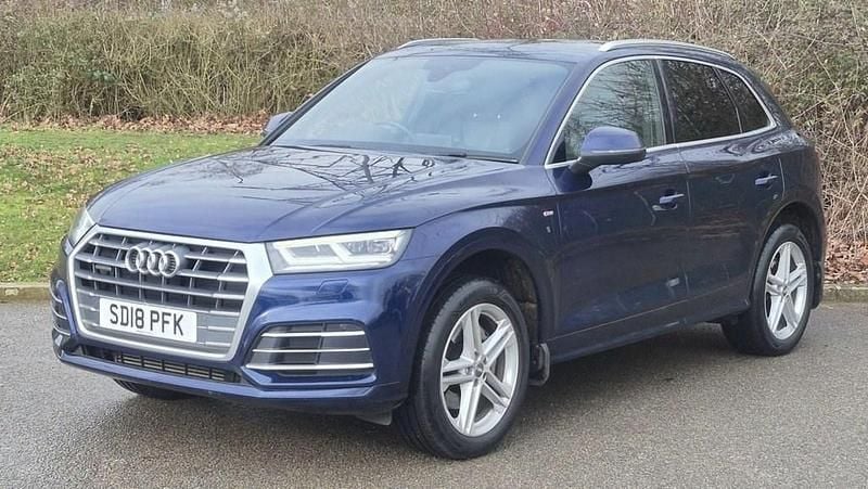 Used Audi Q5 S-Line 252 HP (185 kW) 2018 Blue SUV