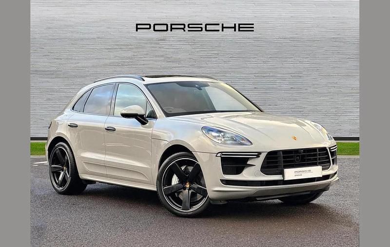 Grey Used 2021 Porsche Macan Turbo SUV | £54,990 (Expensive) - Image 1/4