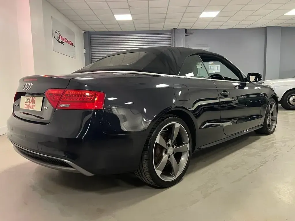 Used Audi A5 Cabriolet S-Line 177 HP (130 kW) 2014 Blue Cabriolet