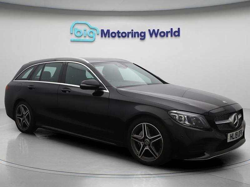 Black Used 2019 Mercedes C220 AMG Line Premium Estate | £17,800 (Fair price) - Image 1/4