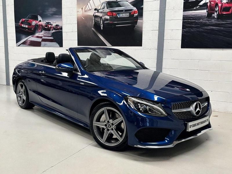 Blue Used 2017 Mercedes C250 AMG Line Premium Plus Cabriolet | £17,250 (Fair price) - Image 1/4