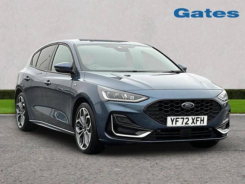Blue Used 2022 Ford Focus ST-Line Hatchback | £17,799 (Fair price) - Image 1/4
