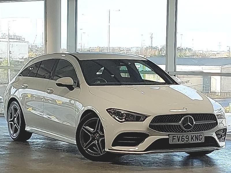 White Used 2019 Mercedes CLA180 AMG line Sedan | £20,498 (Fair price) - Image 1/4