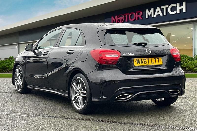 Used Mercedes A180 AMG line 2017 Black Hatchback