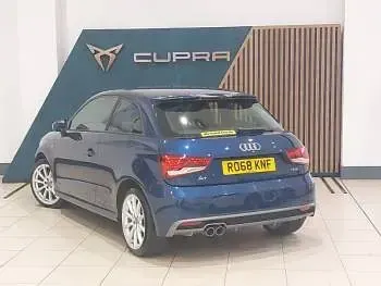 Used Audi A1 S-Line 125 HP (91 kW) 2018 Blue Hatchback