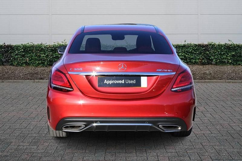 Used Mercedes C300 AMG line 2020 Red Sedan