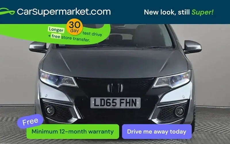 Begagnad Honda Civic SR 141 HK (103 kW) 2015 Grå Halvkombi