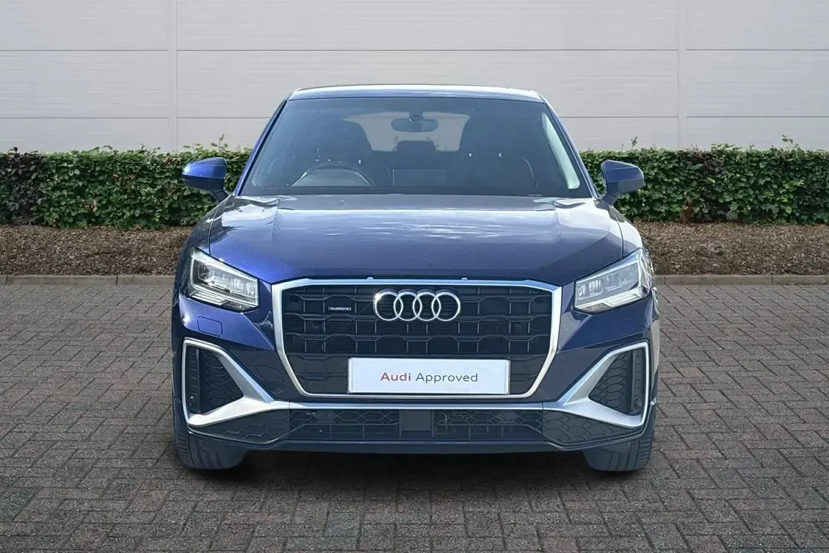 Begagnad Audi Q2 S-Line 150 HK (110 kW) 2021 Blå SUV