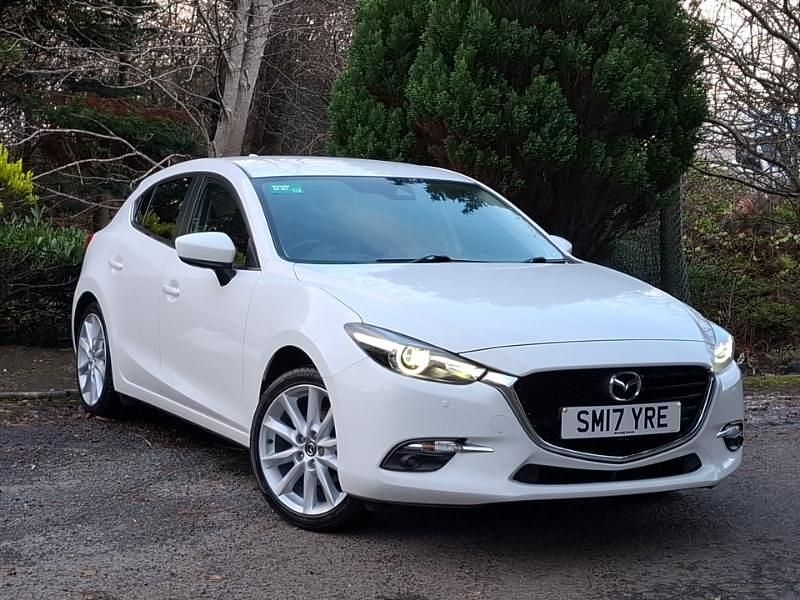 White Used 2017 Mazda 3 Inclusive Hatchback | £10,498 (Fair price) - Image 1/4