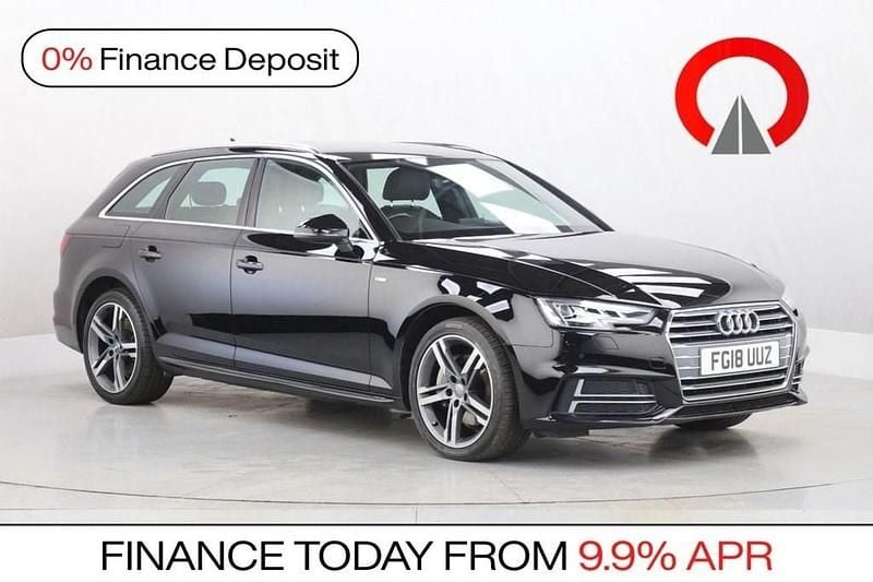 Used Audi A4 S-Line 190 HP (139 kW) 2018 Black Estate