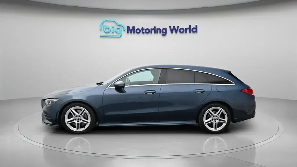 Used Mercedes CLA200 Shooting Brake AMG line 163 HP (119 kW) 2022 Blue Estate