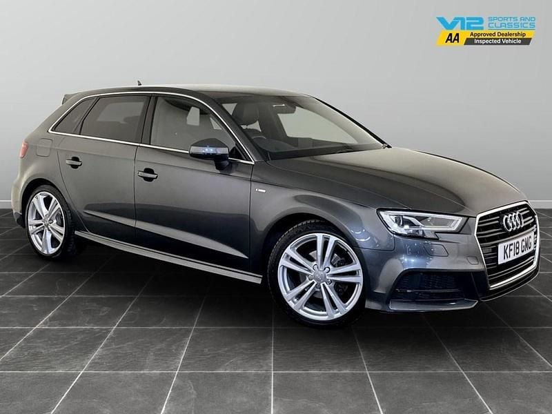 Grey Used 2018 Audi A3 S-Line Hatchback | £15,395 (Good price) - Image 1/2