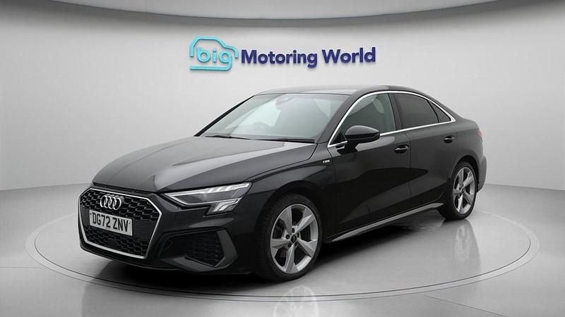 Used Audi A3 S-Line 110 HP (80 kW) 2022 Black Sedan