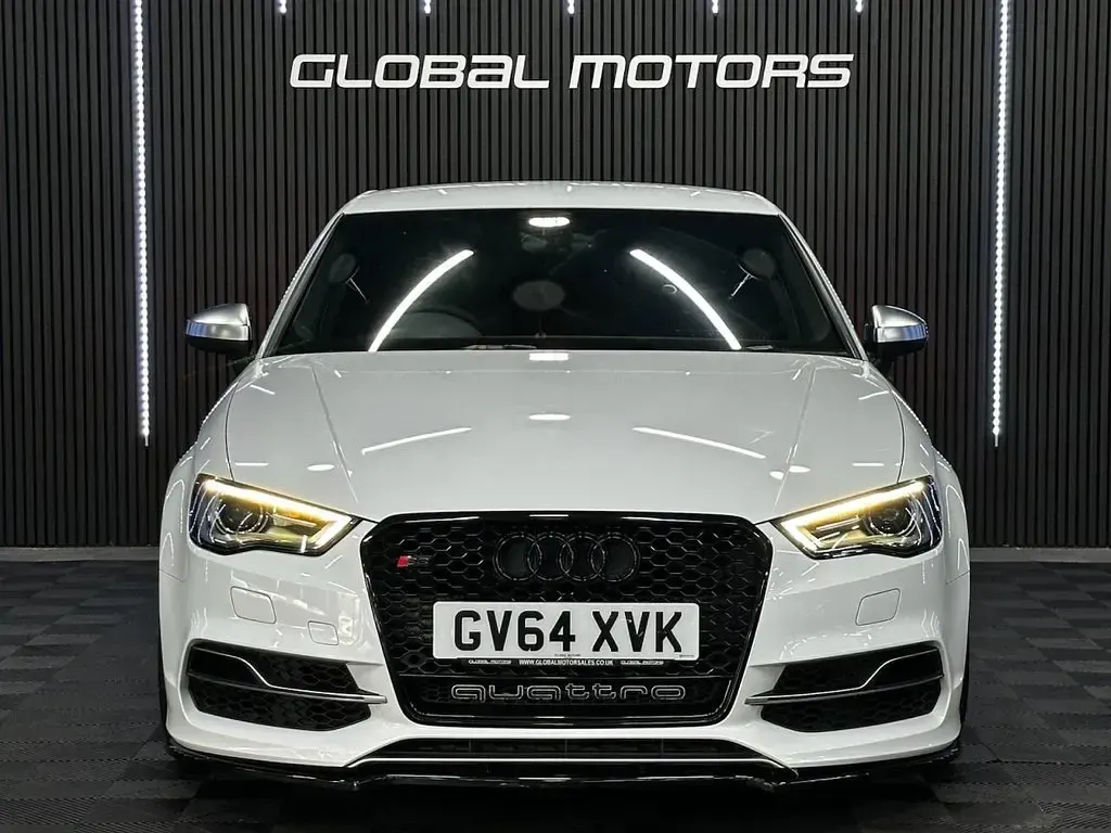Used Audi S3 Design 300 HP (220 kW) 2014 White Sedan
