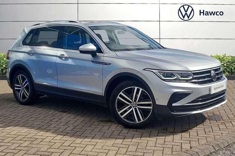 Silver Used 2021 VW Tiguan Elegance SUV | £20,995 (Fair price) - Image 1/4