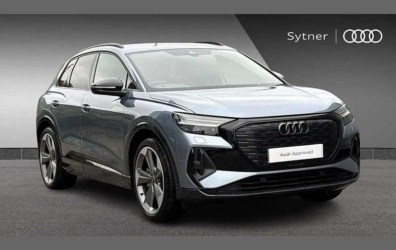 Blue Used 2024 Audi Q4 e-tron Black Edition SUV | £37,000 (Good price) - Image 1/4