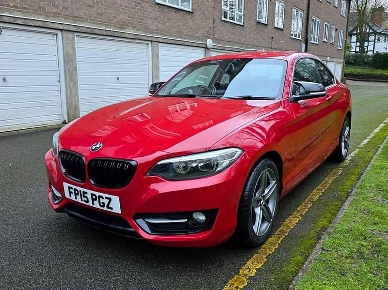 Used BMW 218 Sport Line 143 HP (105 kW) 2015 Red Coupe