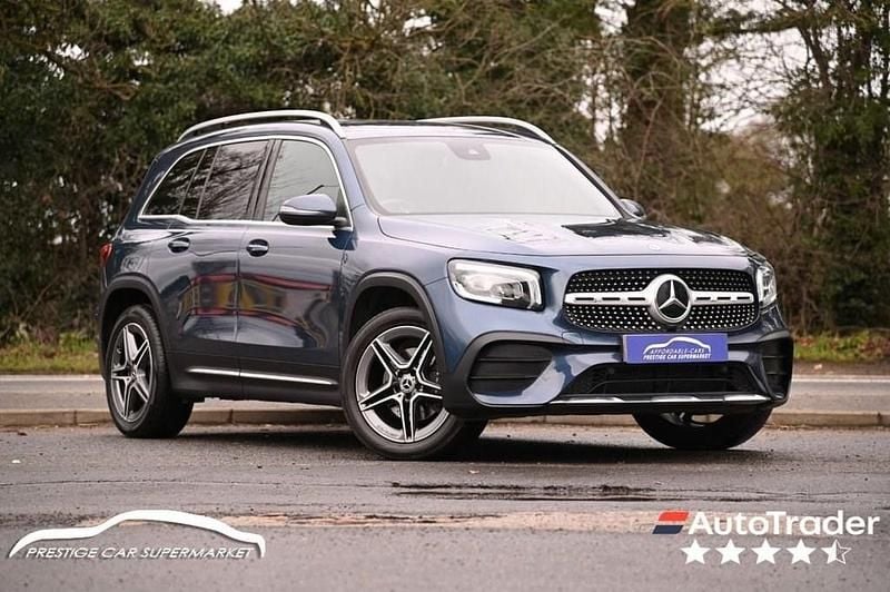 Used Mercedes GLB200 AMG line 150 HP (110 kW) 2021 Blue SUV