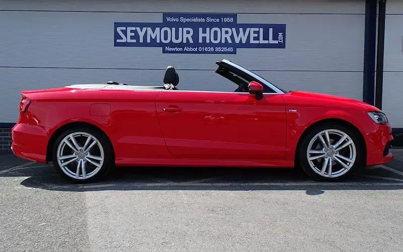Used Audi A3 Cabriolet S-Line 150 HP (110 kW) 2016 Red Cabriolet