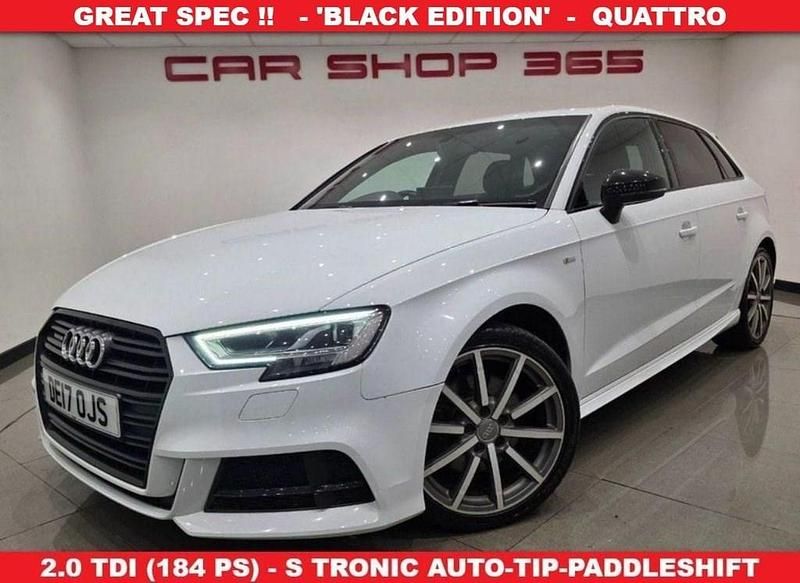 Used Audi A3 Sportback Black Edition 184 HP (135 kW) 2017 White Hatchback