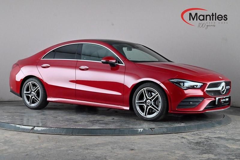 Red Used 2022 Mercedes CLA200 AMG Line Premium Plus Coupe | £23,990 (Fair price) - Image 1/4