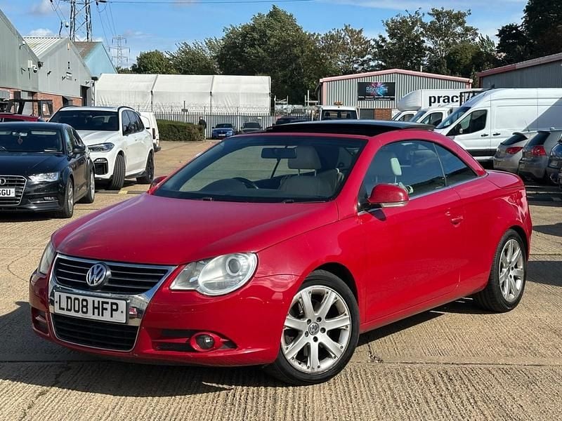 Red Used 2008 VW Eos Sportline Cabriolet | £1,550 (Super price) - Image 1/4