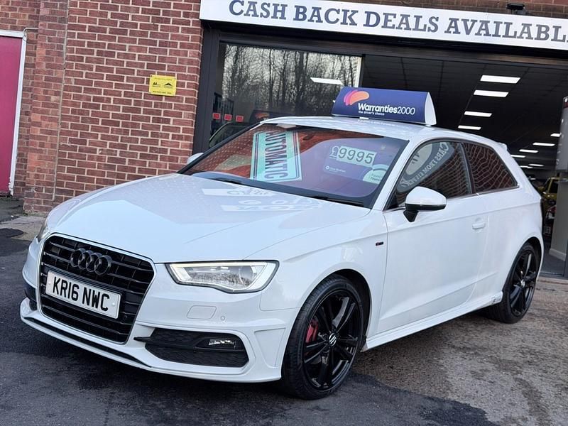 Used Audi A3 S-Line 150 HP (110 kW) 2016 White Hatchback