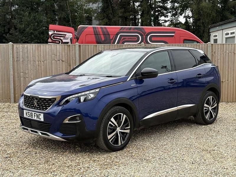 Blue Used 2018 Peugeot 3008 GT-line SUV | £10,600 (Fair price) - Image 1/4