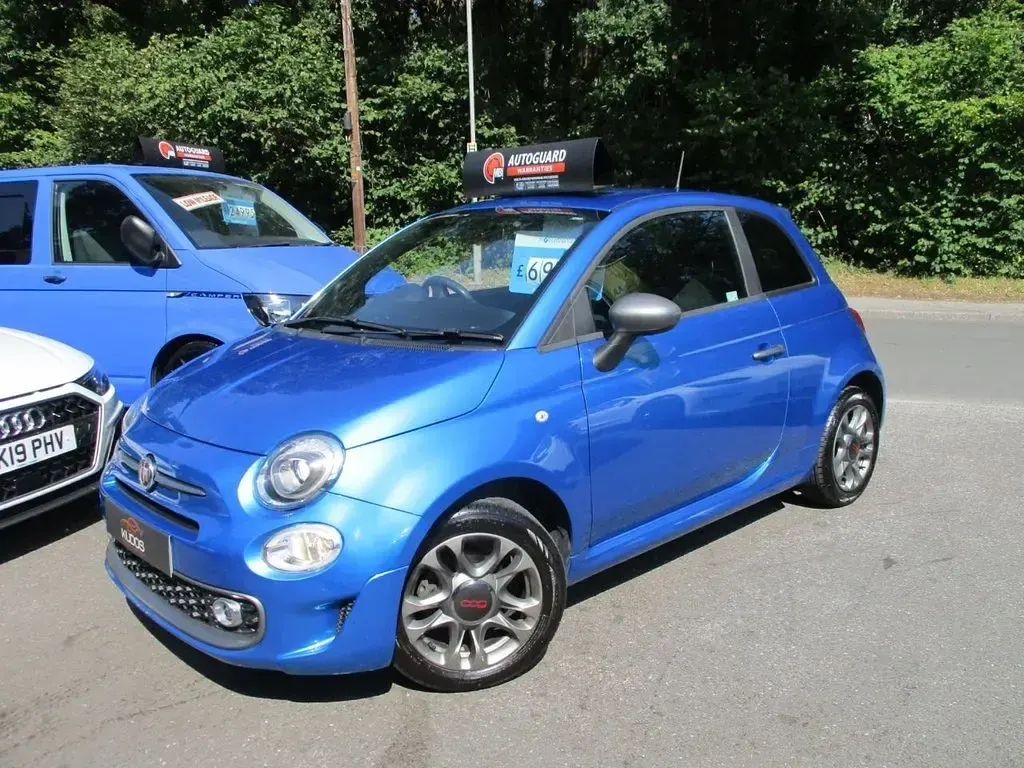 Used Fiat 500 S 69 HP (50 kW) 2019 Blue Hatchback