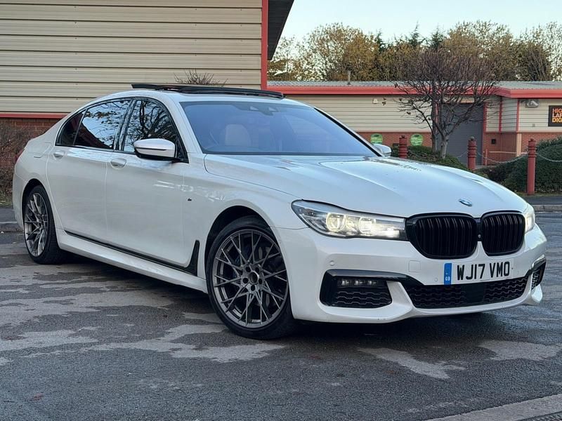 White Used 2017 BMW 740L M Sport Sedan | £16,995 (Expensive) - Image 1/4