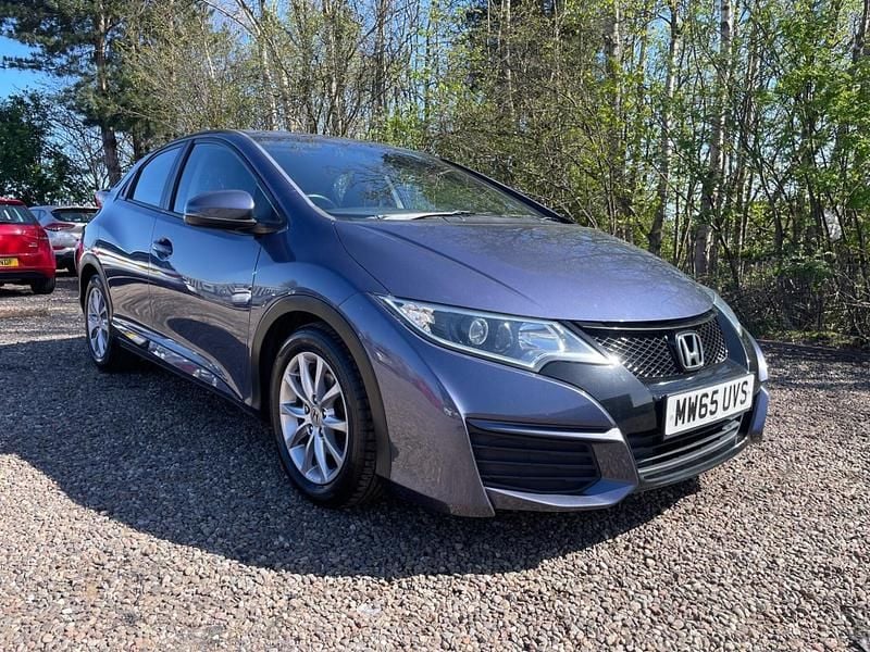 Begagnad Honda Civic S 2015 Blå Halvkombi
