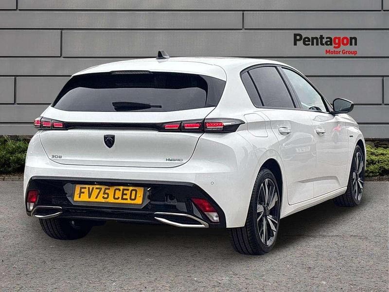 New Peugeot 308 Allure 177 HP (130 kW) 2025 White Hatchback